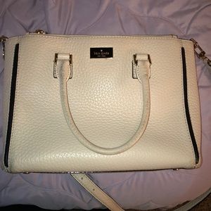 Kate spade cream satchel purse